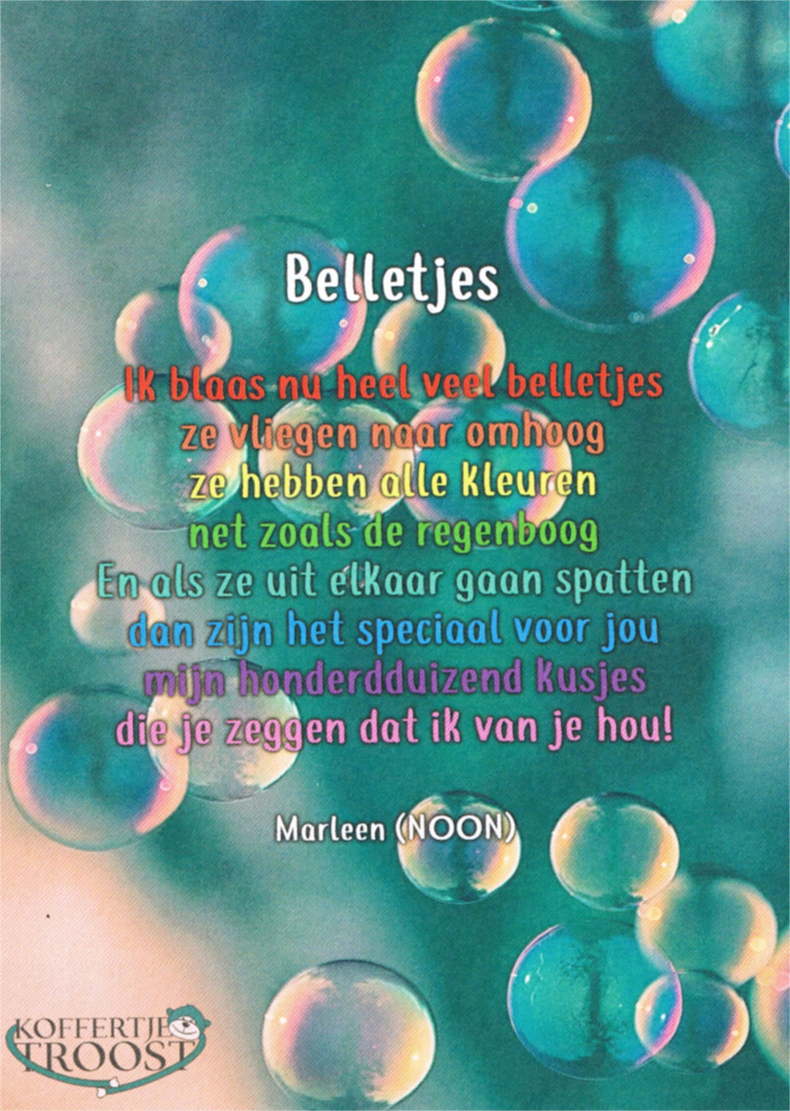 Belletjes-kaart